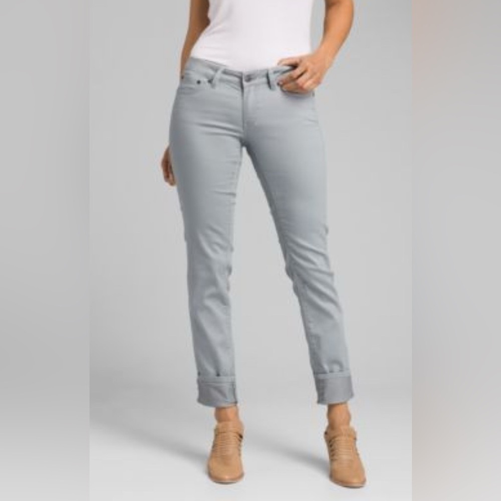 prAna Jeans Kara Slim Leg in Agave Grey sz 8 29 Pants Jeans